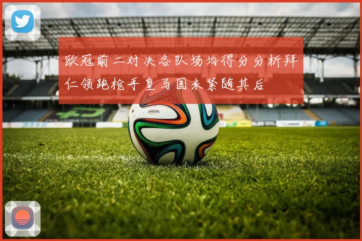欧冠前二对决各队场均得分分析拜仁领跑枪手皇马国米紧随其后
