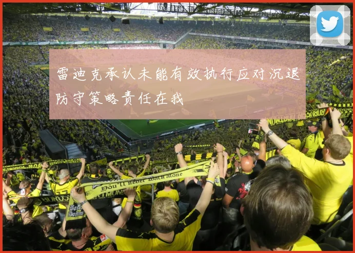 雷迪克承认未能有效执行应对沉退防守策略责任在我
